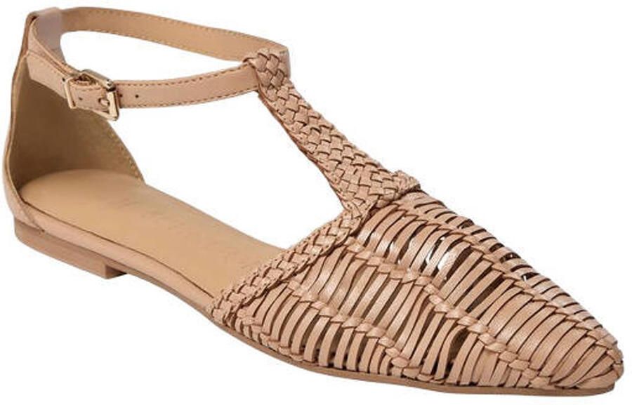 Sofie Schnoor Freysw leren sandalen beigeroze - Foto 3
