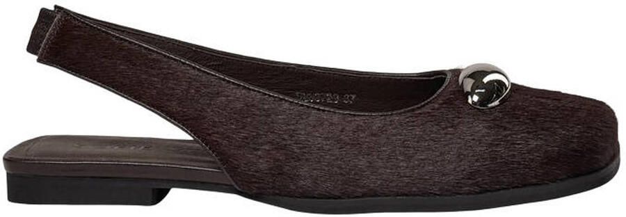 Sofie Schnoor Kalissw leren slingback loafers donkerbruin