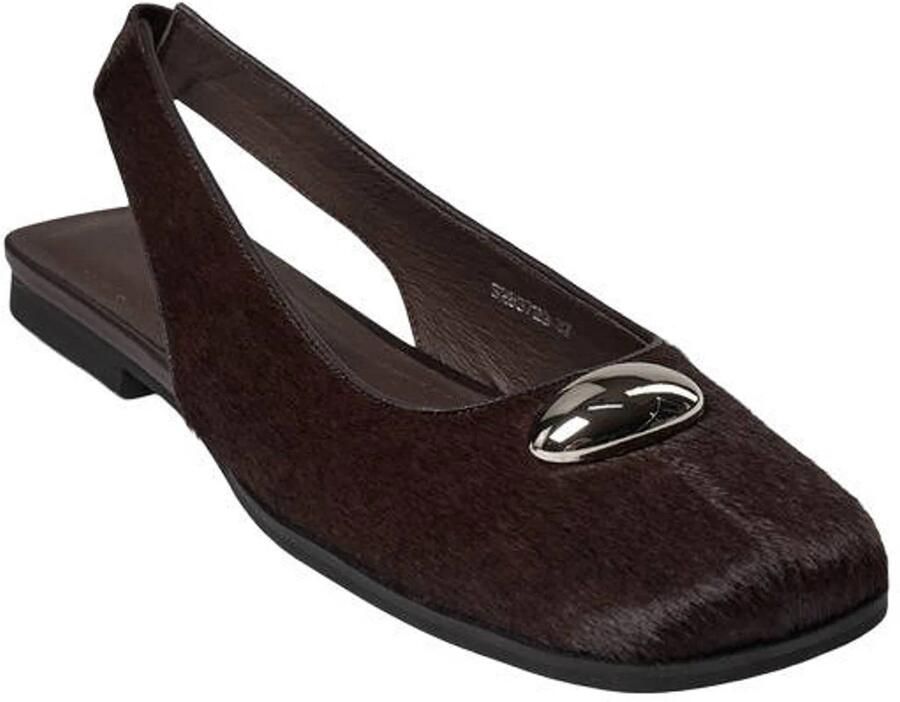 Sofie Schnoor Kalissw leren slingback loafers donkerbruin - Foto 2