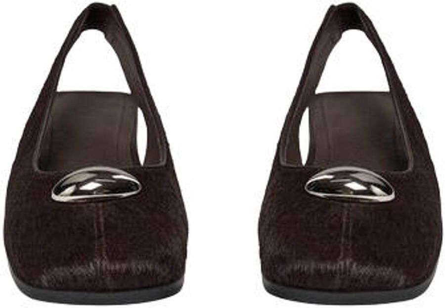 Sofie Schnoor Kalissw leren slingback loafers donkerbruin - Foto 3