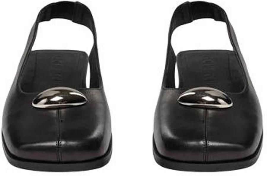Sofie Schnoor Kalissw leren slingback loafers zwart - Foto 3