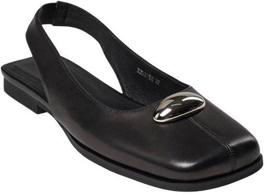 Sofie Schnoor Kalissw leren slingback loafers zwart - Foto 2