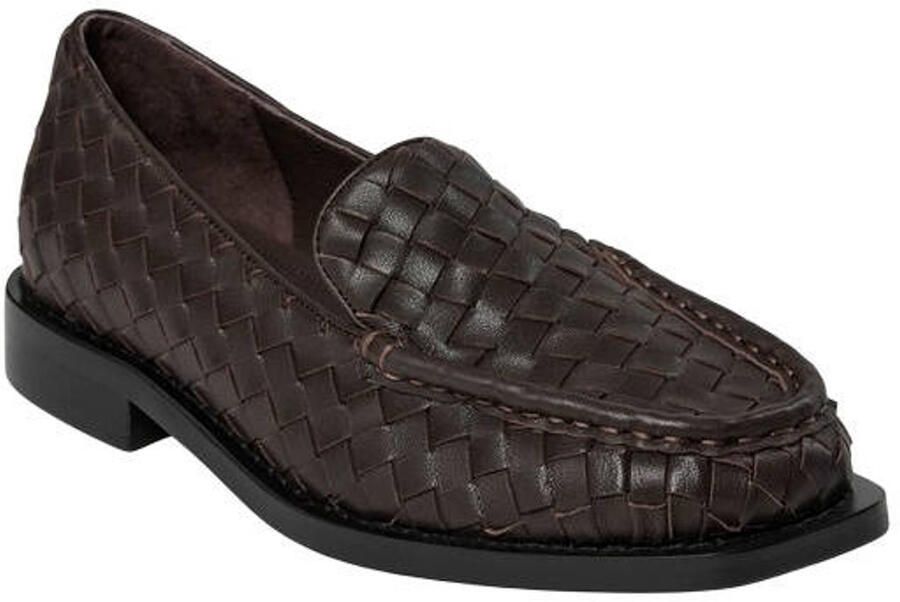 Sofie Schnoor Kammiesw leren loafers met blokhak donkerbruin - Foto 2