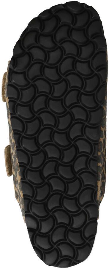 Sofie Schnoor leren slippers met panterprint bruin - Foto 3