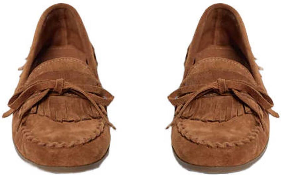 Sofie Schnoor Margitsw Finge suède mocassins met franjes cognac - Foto 2