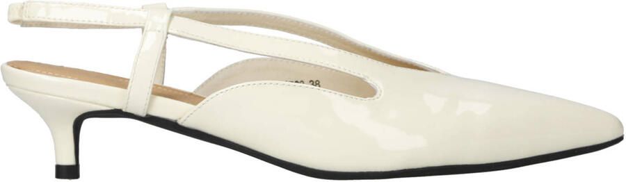Sofie Schnoor Rillsw lak slingback pumps lichtgeel