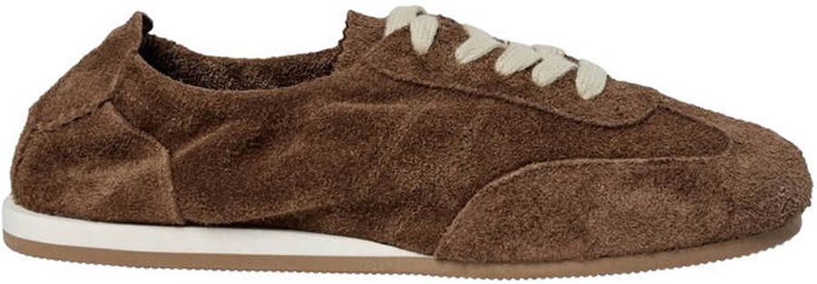 Sofie Schnoor suède sneakers donkerbruin wit