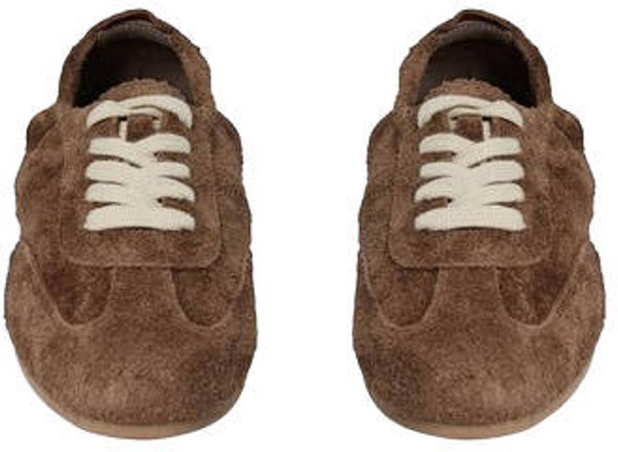 Sofie Schnoor suède sneakers donkerbruin wit - Foto 2