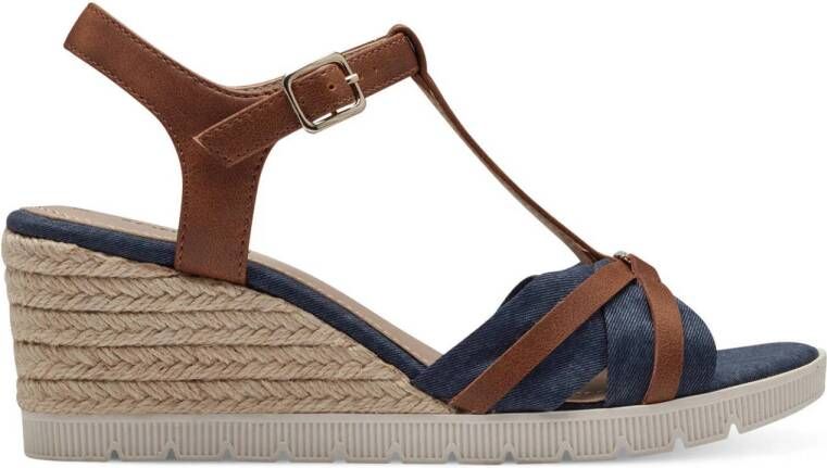 s.Oliver denim espadrilles blauw