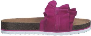 S.Oliver leren slippers fuchsia
