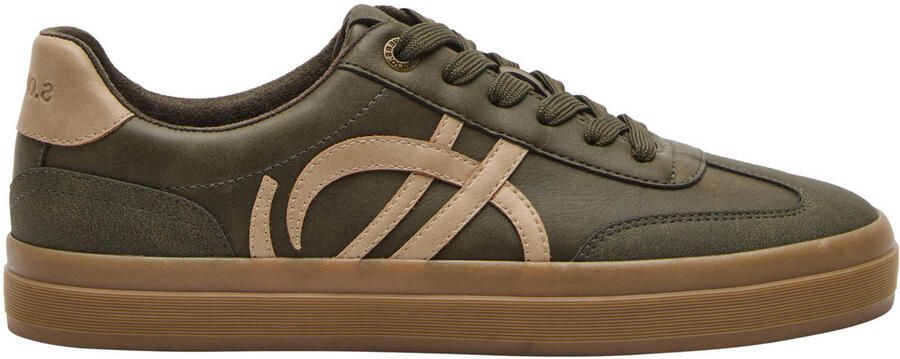 S.Oliver Men Shoes imitatieleren sneakers kaki