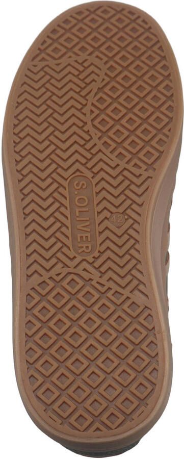 S.Oliver Men Shoes imitatieleren sneakers kaki - Foto 2