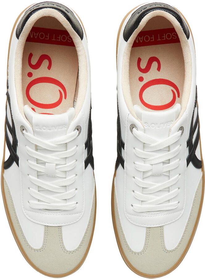 S.Oliver Men Shoes imitatieleren sneakers wit - Foto 2