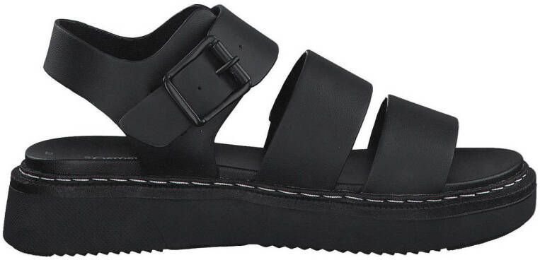 S.Oliver Sandalen zwart Synthetisch