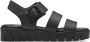 S.Oliver Zwarte Casual Platte Sandalen Vrouwen Black Dames - Thumbnail 1