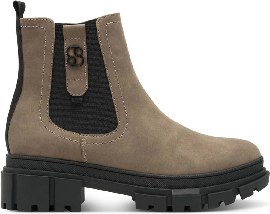 S.Oliver chunky enkelboots taupe