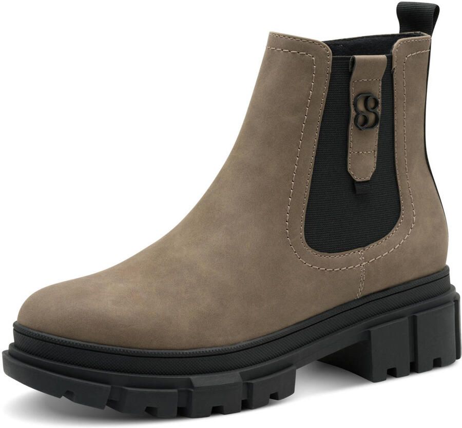 S.Oliver chunky enkelboots taupe