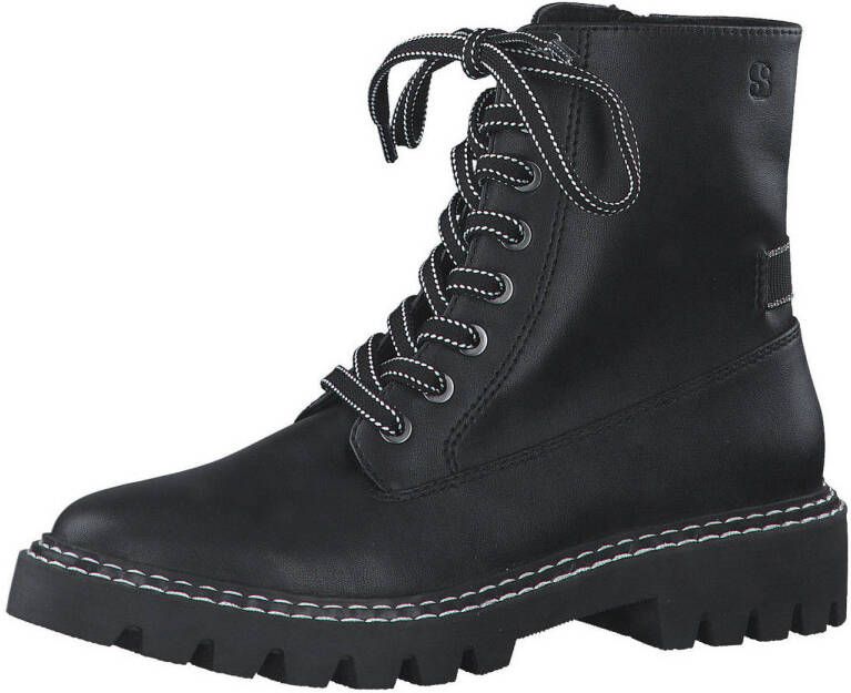 s.Oliver veterboots zwart