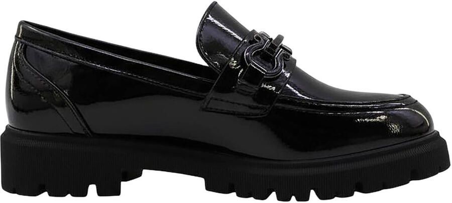 S.Oliver Women Shoes chunky lakleren loafers zwart