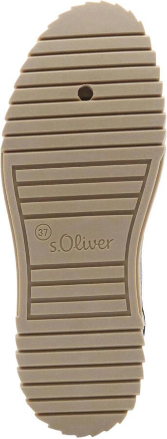 S.Oliver Women Shoes imitatieleren sneakers met panterprint grijs - Foto 3