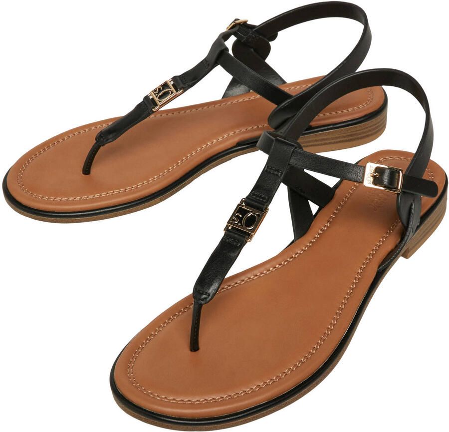 S.Oliver Sandalen met sleehak 2178749-9999 - Foto 2