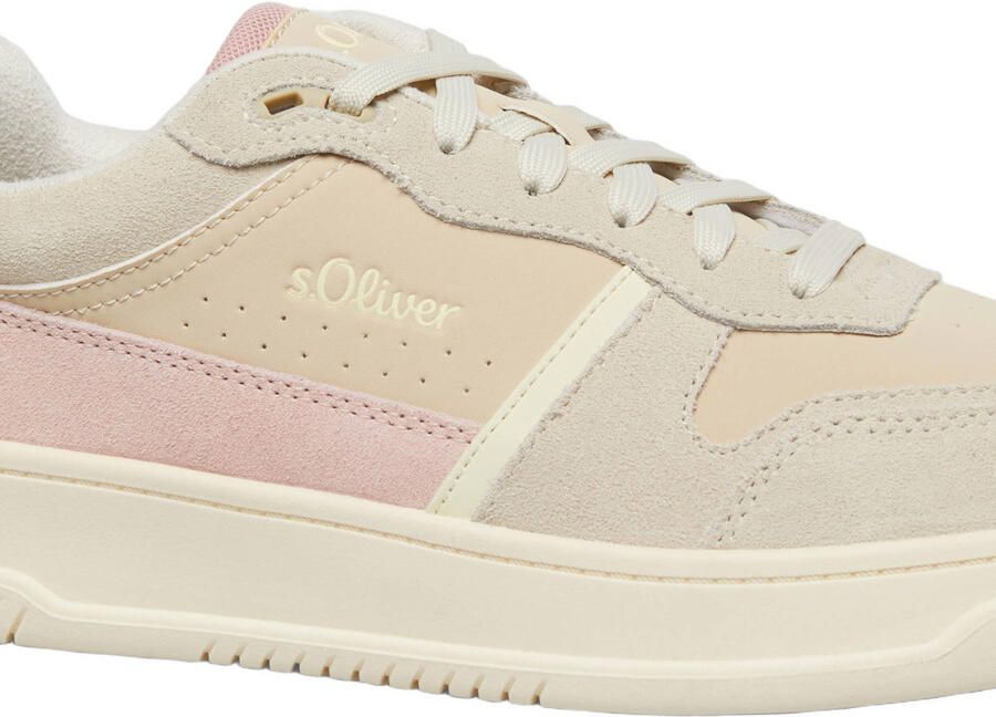 S.Oliver Women Shoes leren sneakers lichtroze - Foto 2