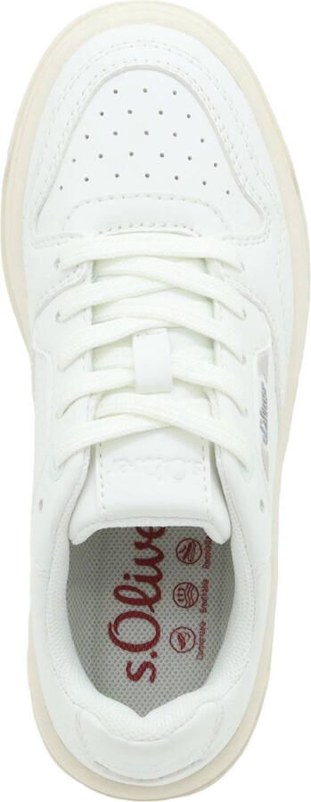 S.Oliver Women Shoes leren sneakers wit - Foto 3