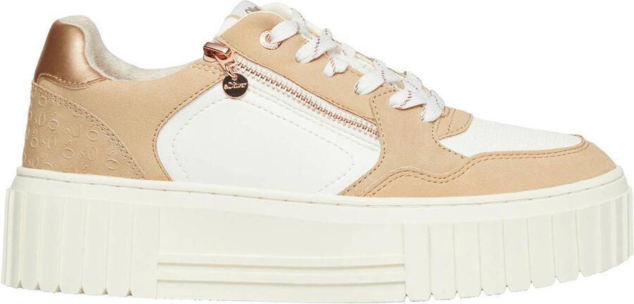 S.Oliver Women Shoes sneakers beige wit