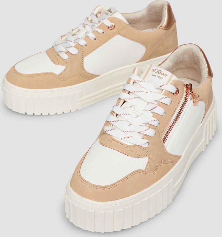 S.Oliver Women Shoes sneakers beige wit - Foto 2
