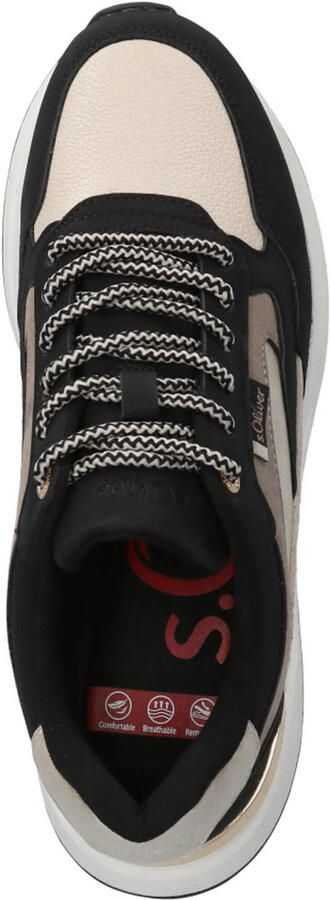 S.Oliver Women Shoes sneakers zwart beige - Foto 3