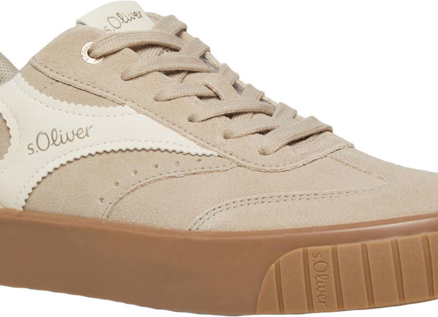 S.Oliver Women Shoes suède sneakers beige - Foto 2