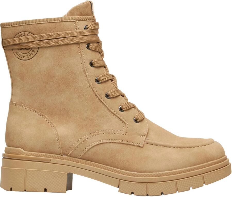 S.Oliver Women Shoes veterboots met profielzool kaki