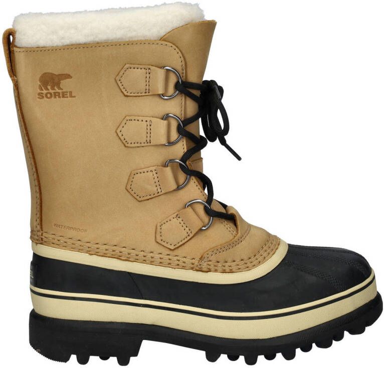 Sorel Caribou leren snowboots cognac