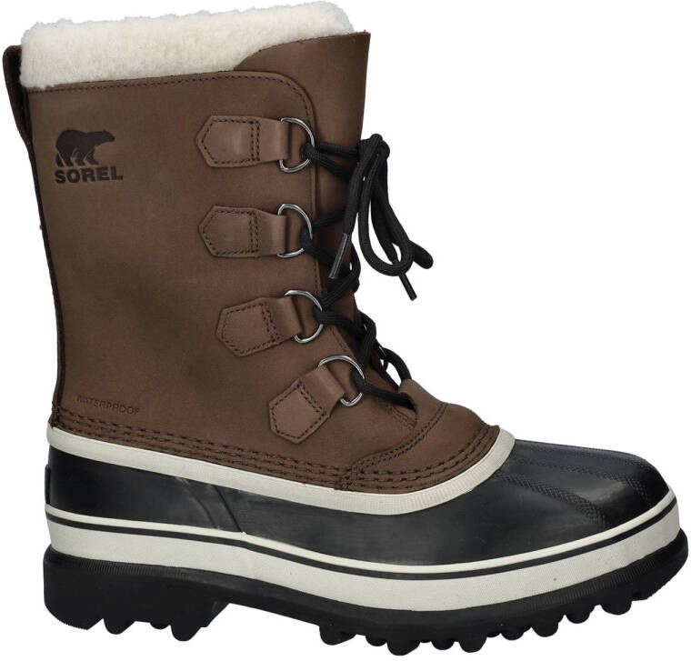 Sorel Caribou leren snowboots bruin
