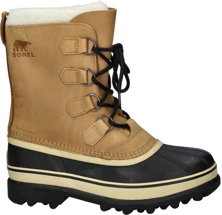 Sorel Caribou leren snowboots cognac