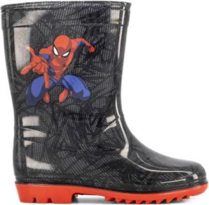 Spiderman regenlaarzen zwart