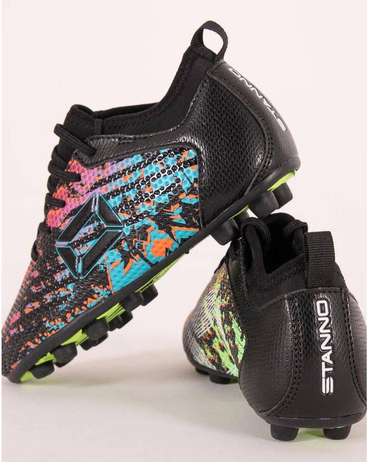 Stanno Vulture FG JR II voetbalschoenen zwart blauw roze Imitatieleer 33 - Foto 2