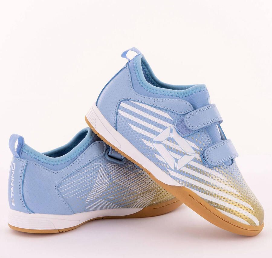 Stanno Vulture IN JR III junior voetbalschoenen lichtblauw wit goud - Foto 2