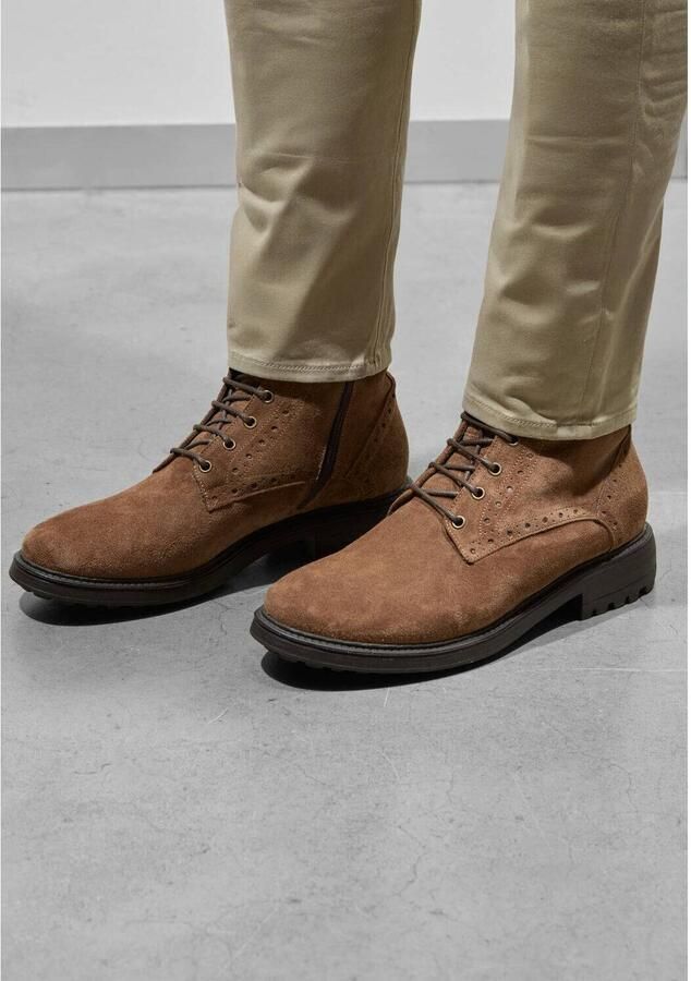 STEFANO LAURAN Veterboots Heren 3551 Suède Bruin - Foto 3