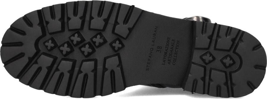 STEFANO LAURAN Biker Boots Dames Pe2052 Leer Zwart - Foto 4