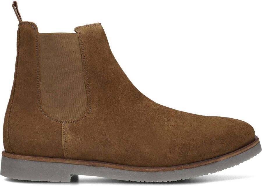 Stefano Lauran Chelsea boots Heren Boots Laarzen Herenschoenen Suède S3075 Midden bruin