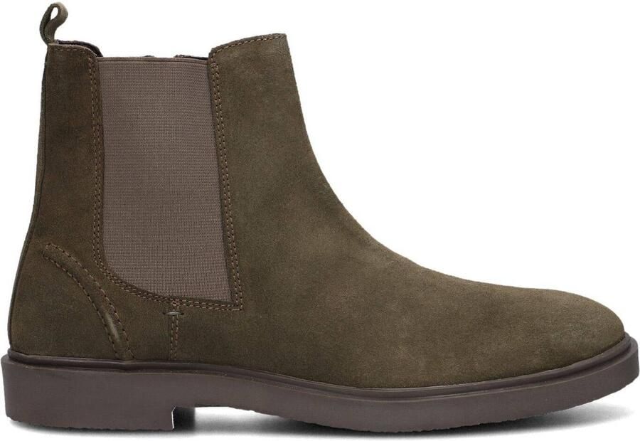 Stefano Lauran Chelsea boots Heren Boots Laarzen Herenschoenen Suède S3092. Khaki