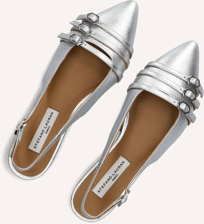 STEFANO LAURAN Slingbacks Dames 15600154 Leer Zilver - Foto 3