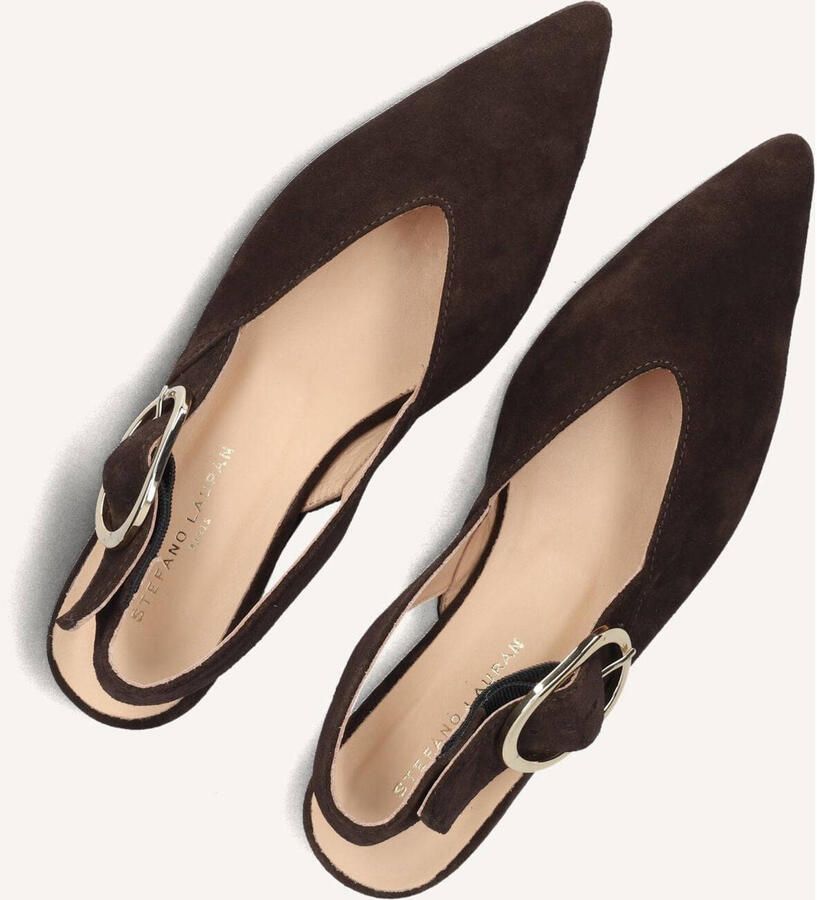 STEFANO LAURAN Slingbacks Dames 4548 Suède Bruin - Foto 6