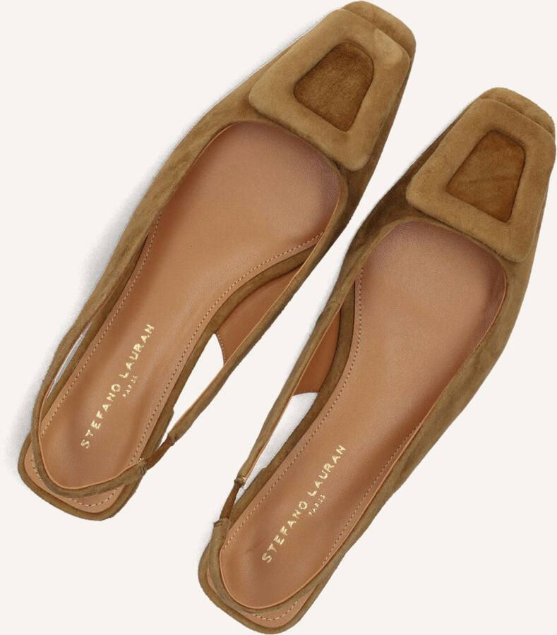 STEFANO LAURAN Slingbacks Dames 58577a Suède Camel - Foto 3