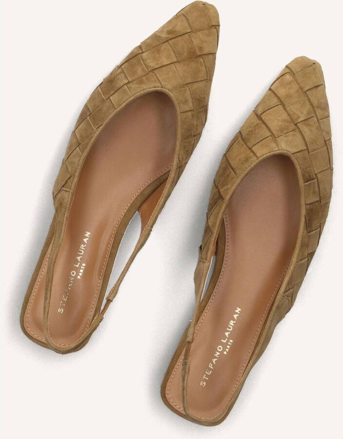 STEFANO LAURAN Slingbacks Dames 6155 Suède Camel - Foto 3