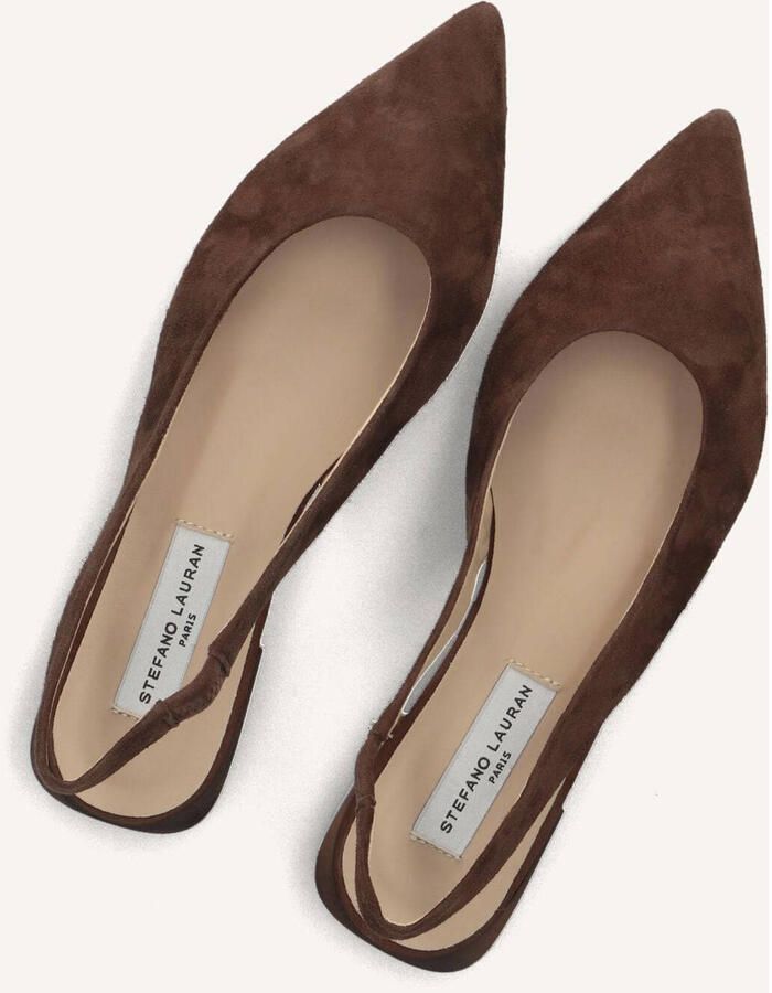 STEFANO LAURAN Slingbacks Dames 72251 Suède Bruin - Foto 5