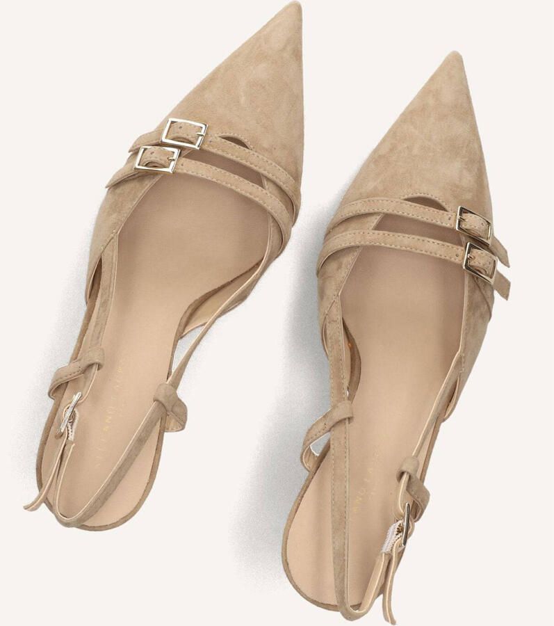 STEFANO LAURAN Slingbacks Dames 77212 Suède Beige - Foto 6