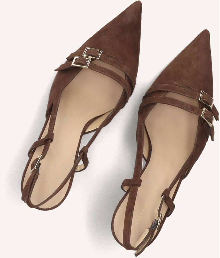 STEFANO LAURAN Slingbacks Dames 77212 Suède Bruin - Foto 5