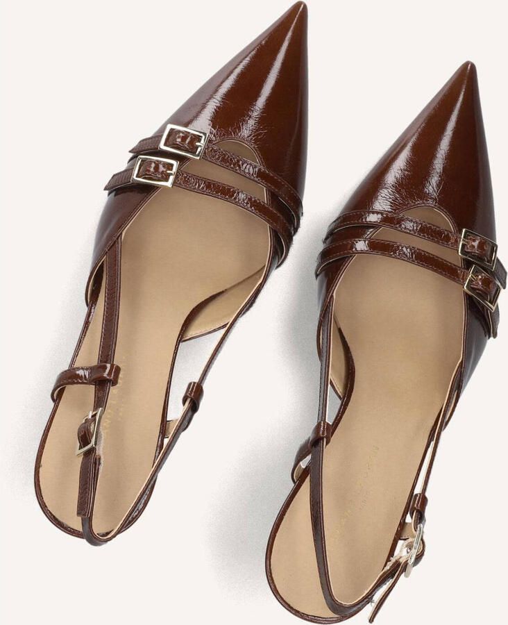 STEFANO LAURAN Slingbacks Dames 77212 Lakleer Bruin - Foto 5